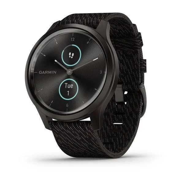 Garmin v韛omove Style - Smart Watch with Heart Rate Monitor - Black Pepper