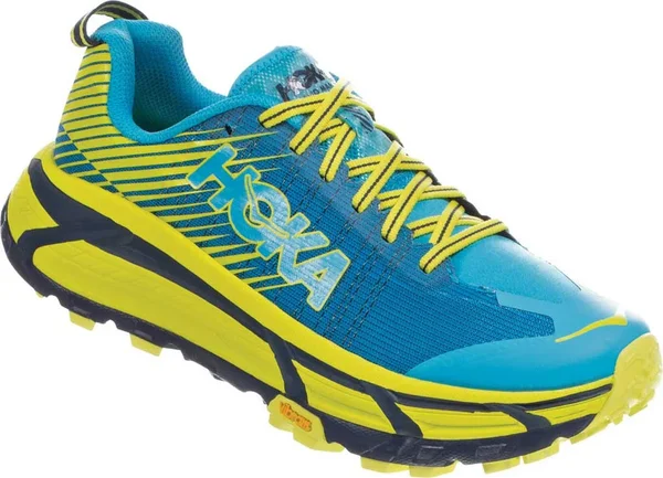 Hoka Women's Evo Mafate 2 Trail Running Shoes in Cyan/Citrus, Size 5.5