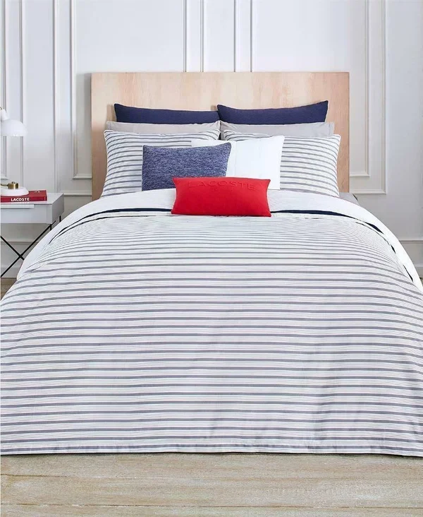 Lacoste Milady Duvet Cover Set - Red - Full/Queen