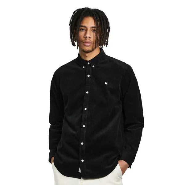 Carhartt WIP Longsleeve Madison Cord Shirt I028802 Black/Wax