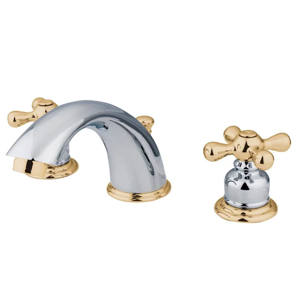 Kingston Brass KB971X Victorian Widespread Lavatory Faucet with Retail Pop-Up - Polished Chrome