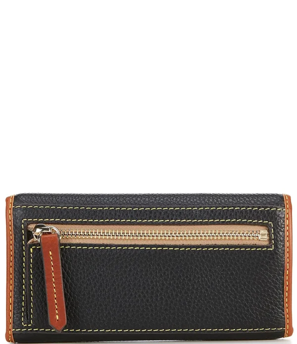 Dooney & Bourke Taupe Pebble Continental Clutch Wallet