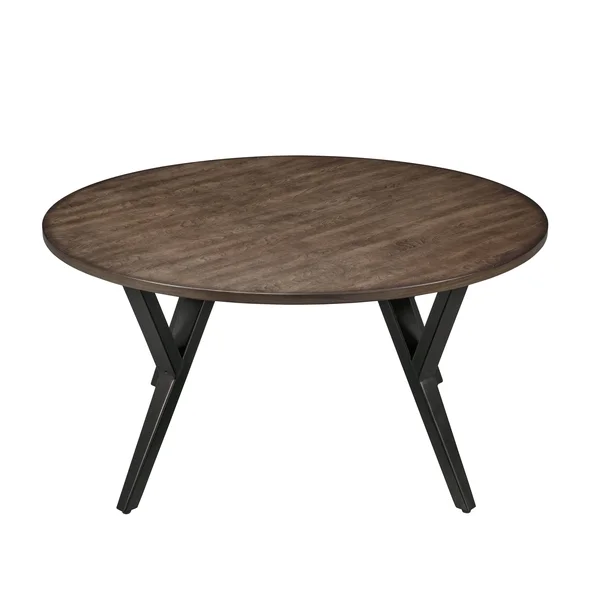 Acme 80665 3 Piece Scaevola Coffee & End Set - Oak & Black