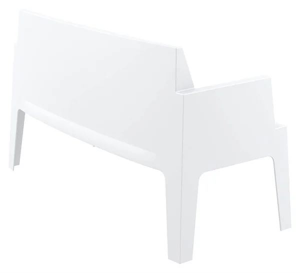 Compamia Box Resin Outdoor Bench White