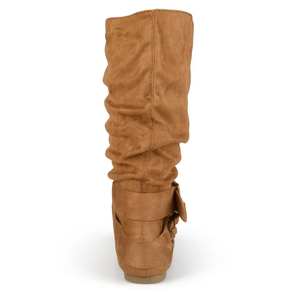 Journee Collection Women's Shelley-6 Wide-Calf Boot, Color: Brown, Size: 9.5