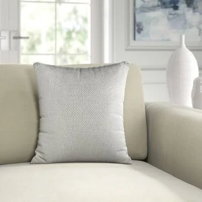 Ann Gish Art of Home Metallic Glaze Throw Pillow Color: Pearl