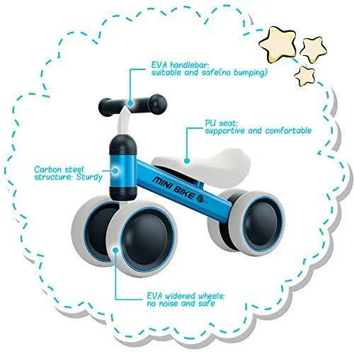 Ygjt Baby Balance Bikes Bicycle Baby Walker Toys Rides for 1 Year Boys Girls 10 Months-24 Months Baby&s First Bike First Birthda
