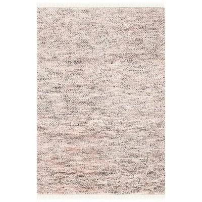 Pearcy Hand-Knotted Wool Red/Gray Area Rug Gracie Oaks Rug Size: Rectangle 4& x 6&