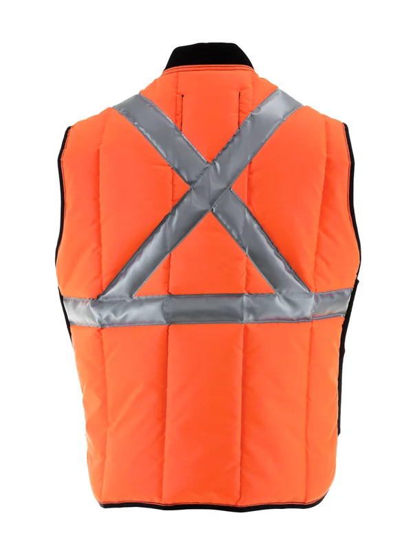 Refrigiwear Iron-Tuff HiVis Vest with Reflective Tape - X-Large - Orange