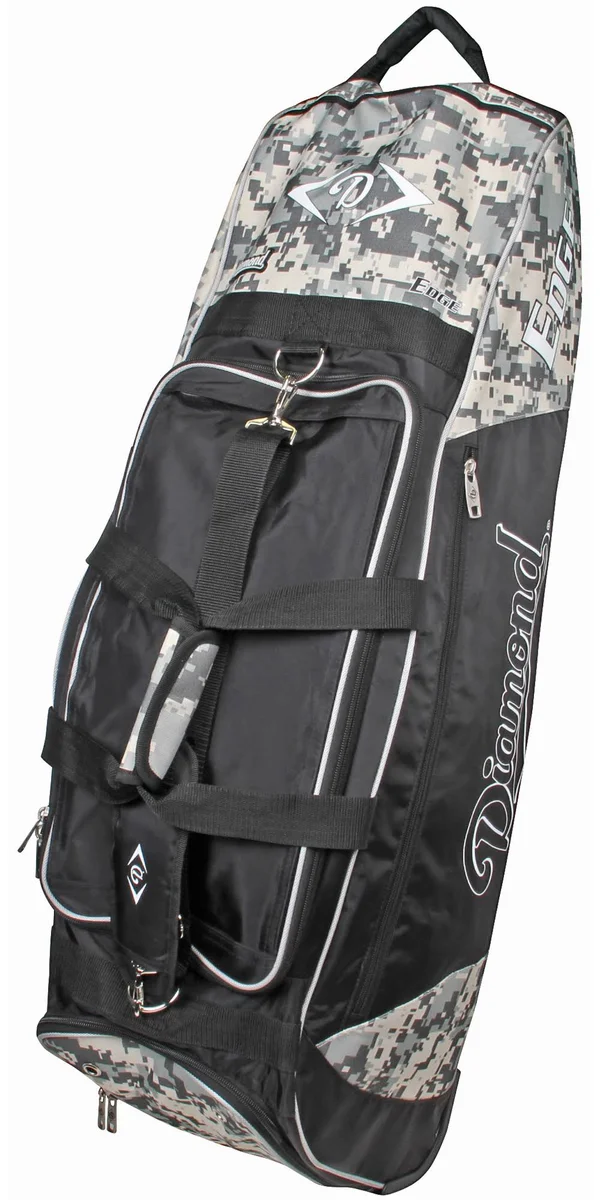 Diamond Edge Wheeled Bat Bag - Green Digi Camo