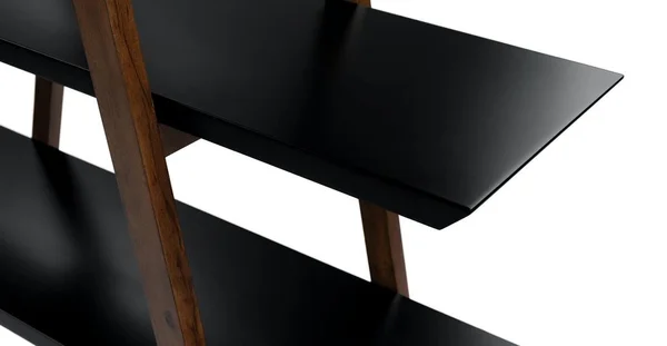 Solid Wood A-Frame Shelf, Black and Walnut, Article Caliper Modern Furniture - Labor Day Deals