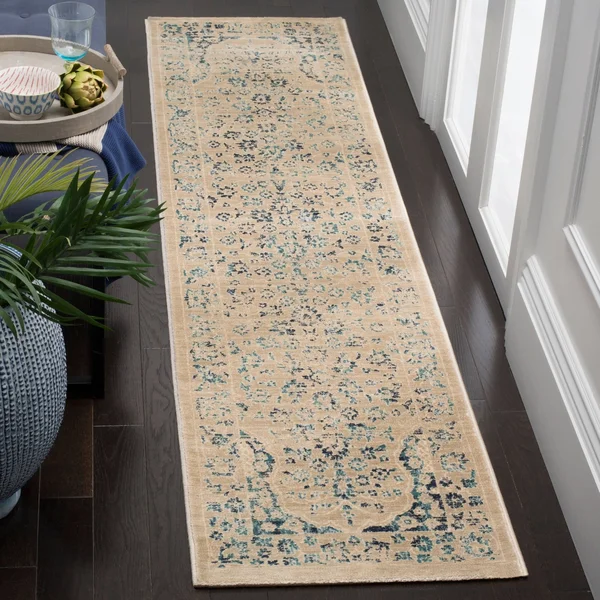 Safavieh EVK510F Evoke Beige - Turquoise Area Rug - 2& x 10&