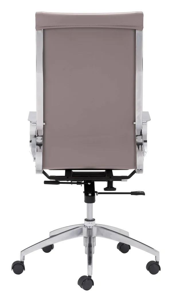 Zuo Glider High Back Office Chair (White)