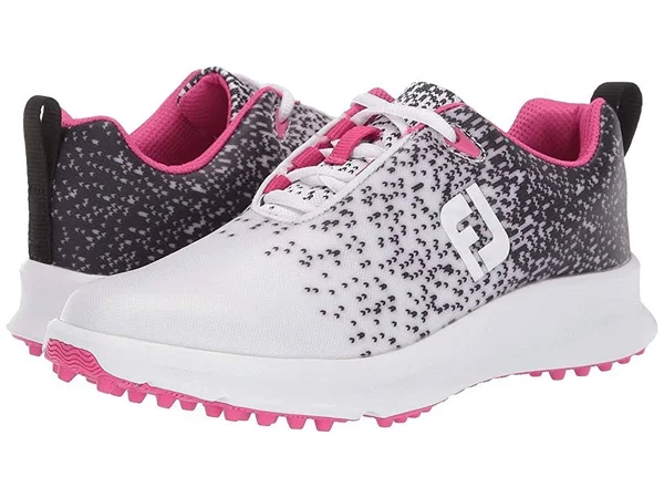 FootJoy FJ Leisure Women's Golf Shoes Black/White : 10 M