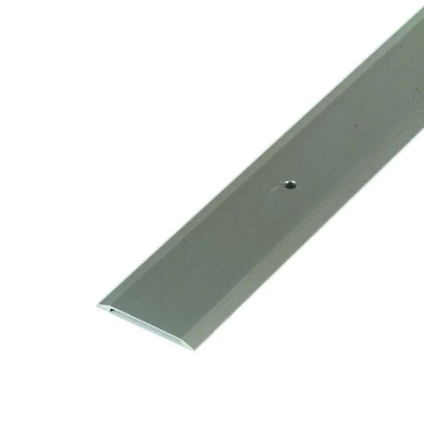 M-D Building Products Flat Top Saddle 1-3/4 in. x 73 in. Satin Nickel Aluminum Threshold