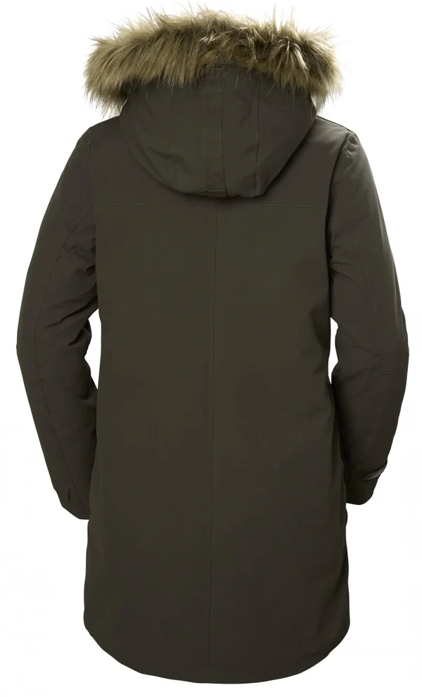 Helly Hansen Longyear II Parka Green, Women Daunen Down Jacket (Size L - Color Beluga)