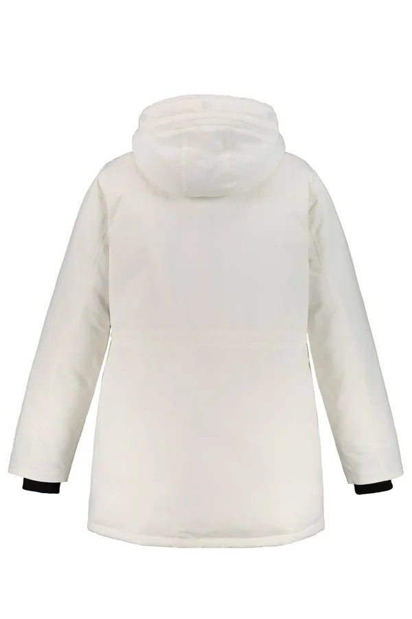 Plus Size Parkas, Woman, White, Size: 12/14, polyester/synthetic fibers, Ulla Popken