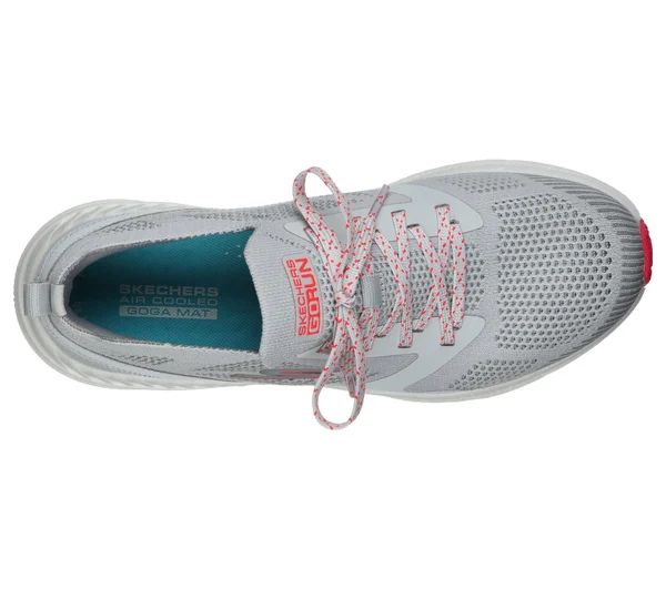 Skechers Women's GOrun Smart Hyper Sneaker, Gray/Hot Pink