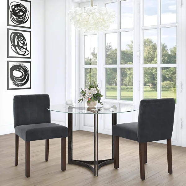 Avenue Greene VONN Channel Back Parsons Chair (2-Pack) - Pink