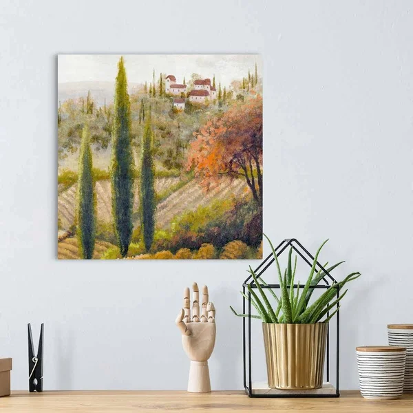 Tuscany Vineyard II - Canvas Wall Art, 16x16, Great Big Canvas