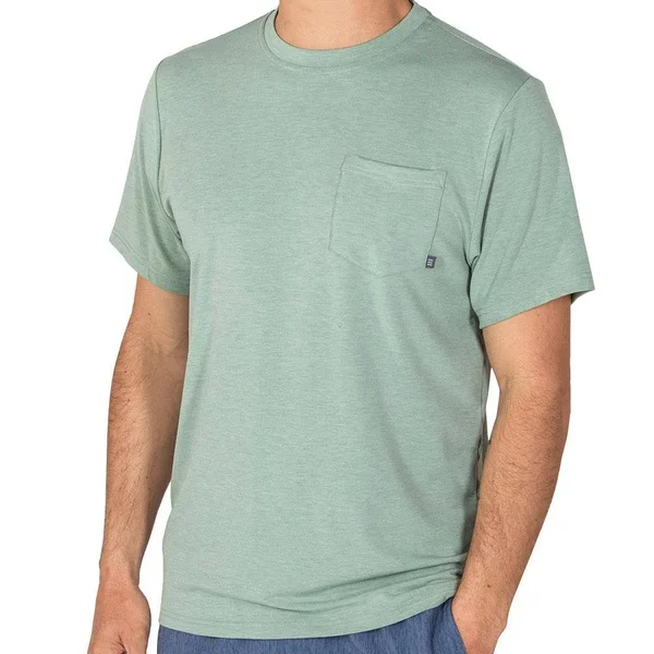 Free Fly Bamboo Flex Pocket Tee - Men's:Function Meets Style with Soft - Stretchy Bamboo Fabric