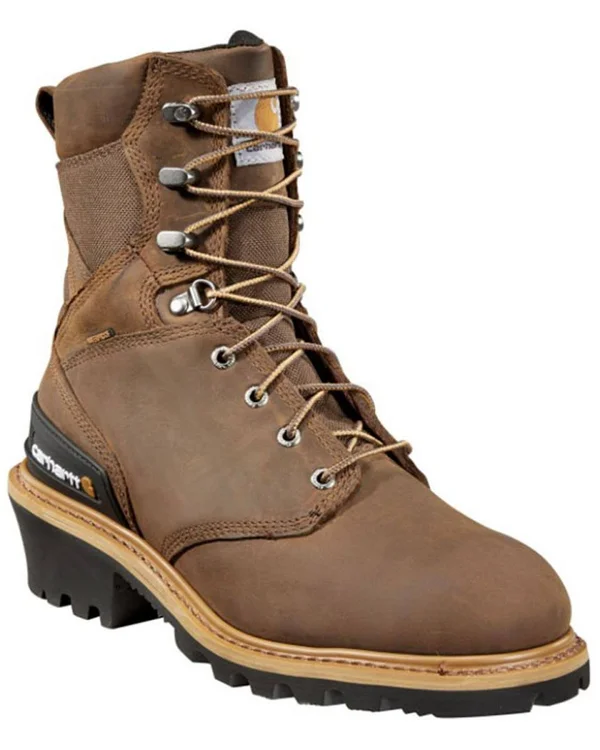 Carhartt Men's 8x22 Waterproof Composite Toe Logger Climbing Boot
