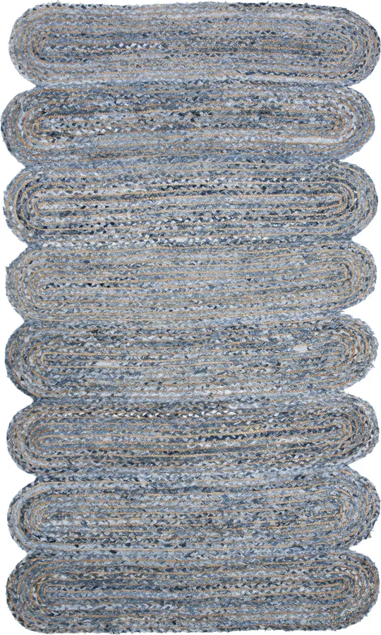 Safavieh Cape Cod CAP208L 2&3x22 x 8&0x22 Runner Blue, Natural Area Rug