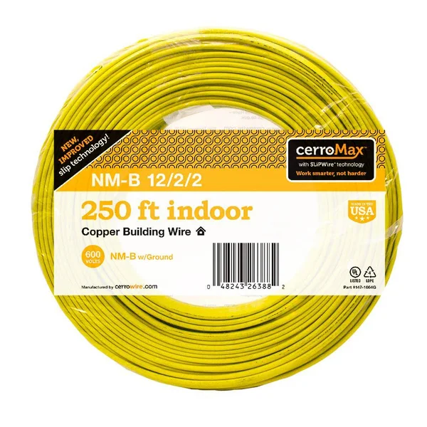 Cerrowire 250 ft. 12/2/2 NM-B WIRE, Yellow