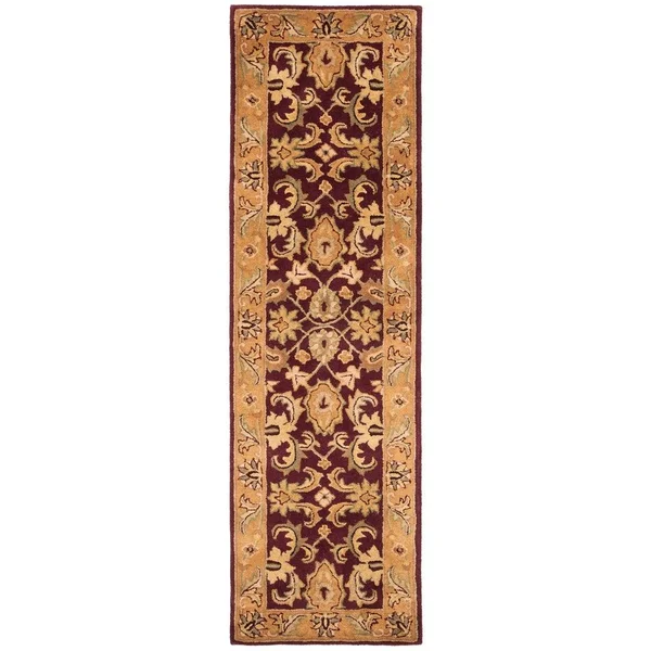 Safavieh Classic CL244B 7&6x22 x 9&6x22 Oval Dark Plum - Gold Area Rug