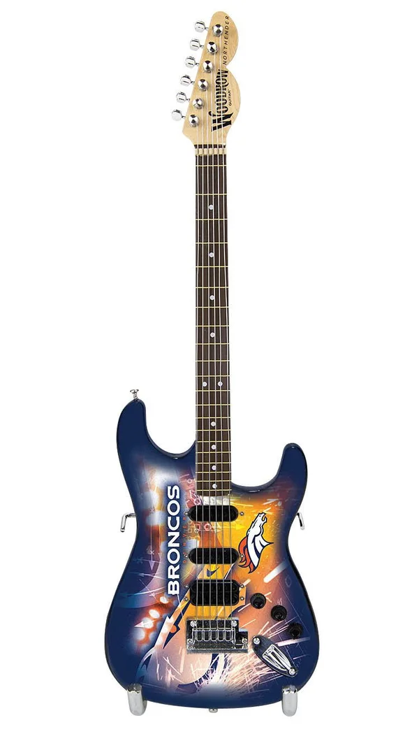 Denver Broncos Mini Collectible Guitar