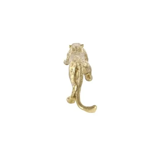 11x22 Gold Polystone Glam Leopard Sculpture by Ivory and Iris - Michaels