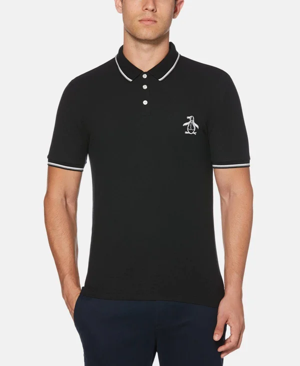 Original Penguin Men's Slim-Fit Big Pete Polo - Created for Macy&s - DK Charcoa