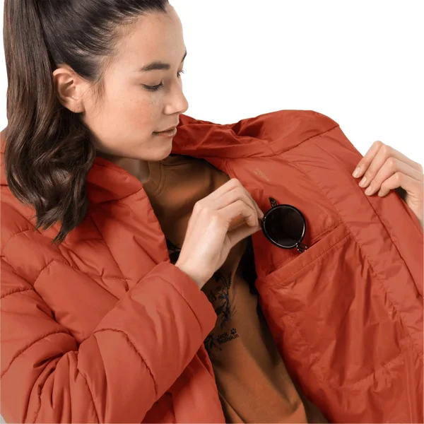 Jack Wolfskin Womens Kyoto Insulated Coat Saffron Orange