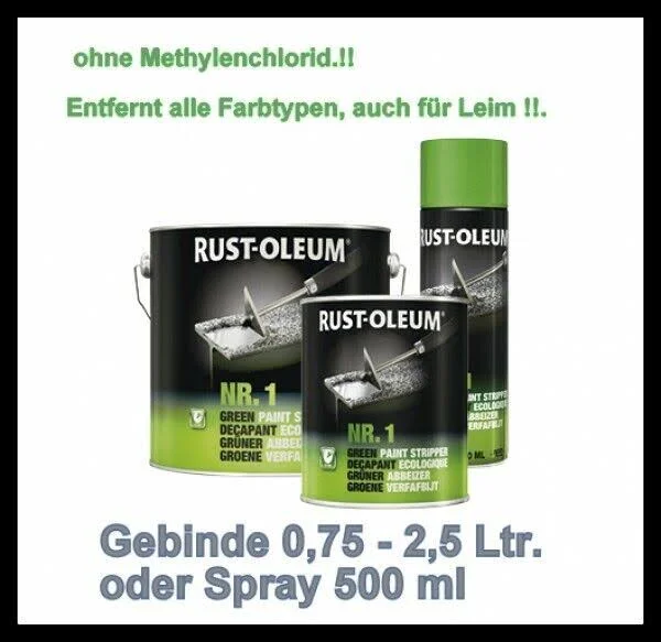 Green Paint Remover Lackentfernung for Colours Paint Alkyd Epoxide