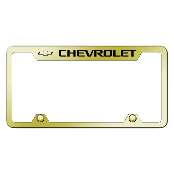 AU Tomotive Gold TF Chv EG Chevy Laser Etched Truck Gold Frame