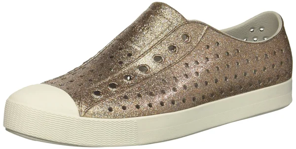 Native Shoes Women's Jefferson Bling - Metal Bling - Shell White - 9