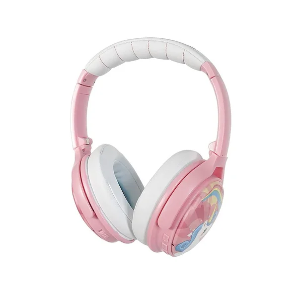 BuddyPhones - Cosmos Wireless Noise Canceling Over-the-Ear Headphones - Pink