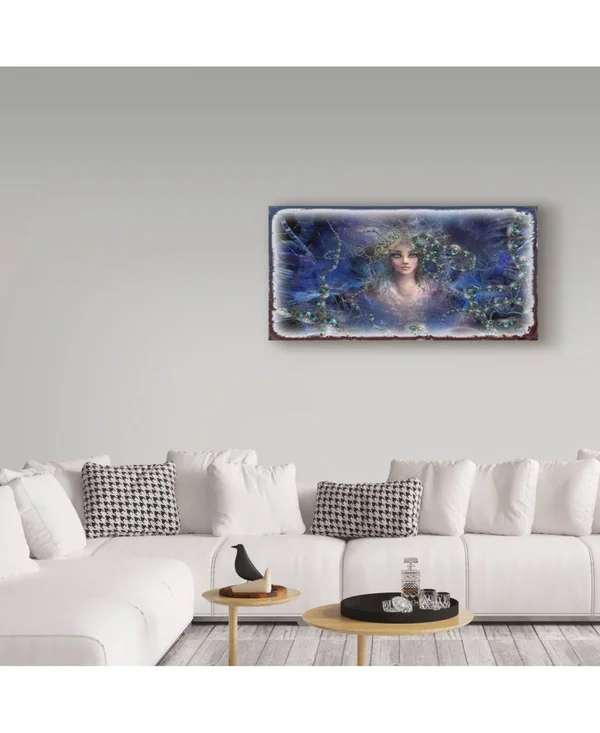 Trademark Fine Art Ali21663-C1224Gg Runa 'The Maid with Blue Eyes' Can