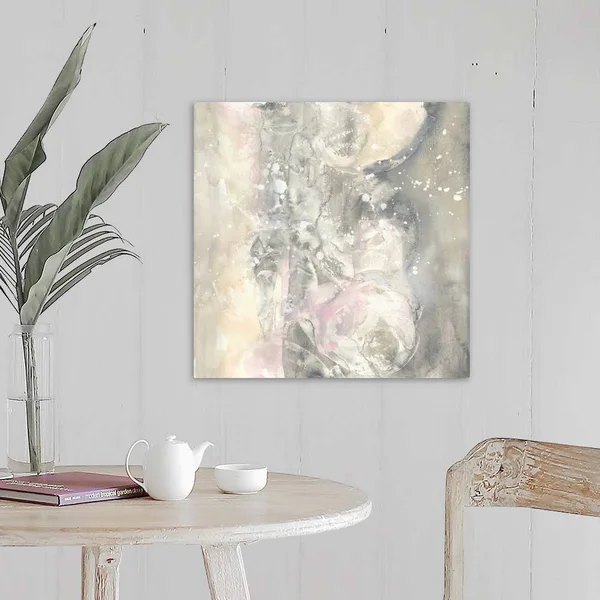 Blushing Snowflakes I, Canvas Wall Art, 20x20, Great Big Canvas