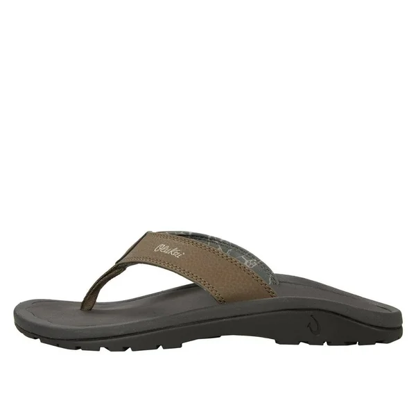 Olukai Men's Ohana Sandals - 13, Banyan/Island Salt