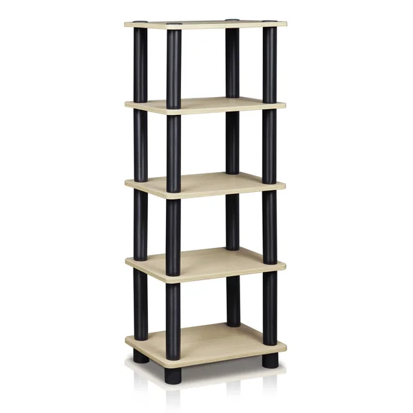 Furinno LACi 4-Bin System Rack - Oak
