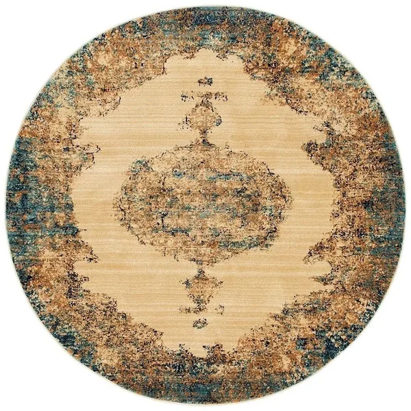 Unique Loom Graham Traditional Area Rug Collection - Round 8& 3144454