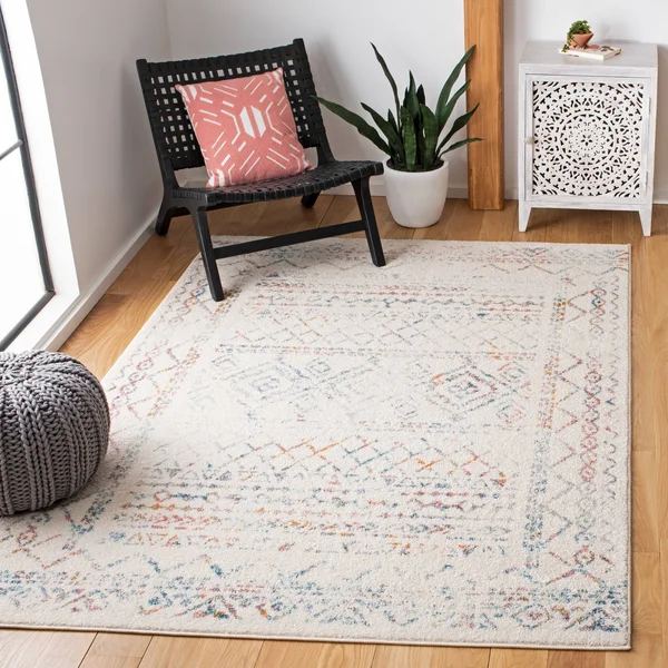 Safavieh Tulum Rug Collection TUL268A - Ivory - Grey - 9& x 12&