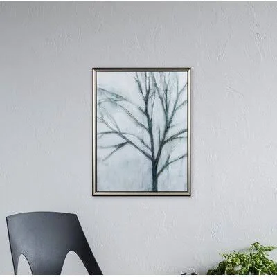 Tree with White - Picture Frame Drawing Print on Paper Red Barrel Studio