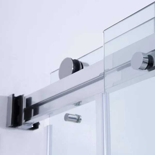 Vinnova Spezia Double Sliding Frameless Tub DOOR - Matte Black, 60x22 W x 58x22 H