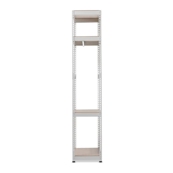 Baxton Studio Gavin Metal 4-Shelf Closet Storage Racking Organizer White