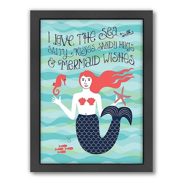 Americanflat Jilly Jack Designs Nautical Mermaid Wall Art