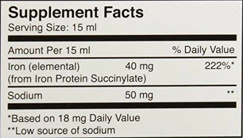 Pharmics Ferretts IPS Iron Supplement - 2 Pack 8 fl oz (Pack of 2)