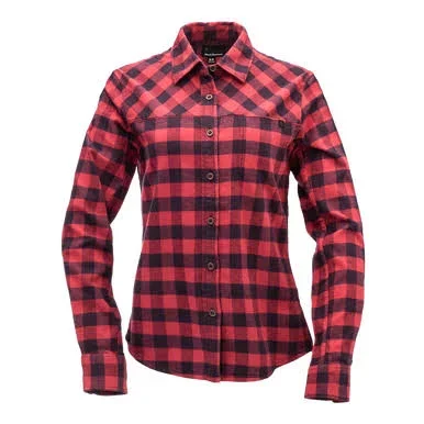 Black Diamond Women's Spotter LS Flannel Shirt - Xs - Tundra - Carbon Plaid
