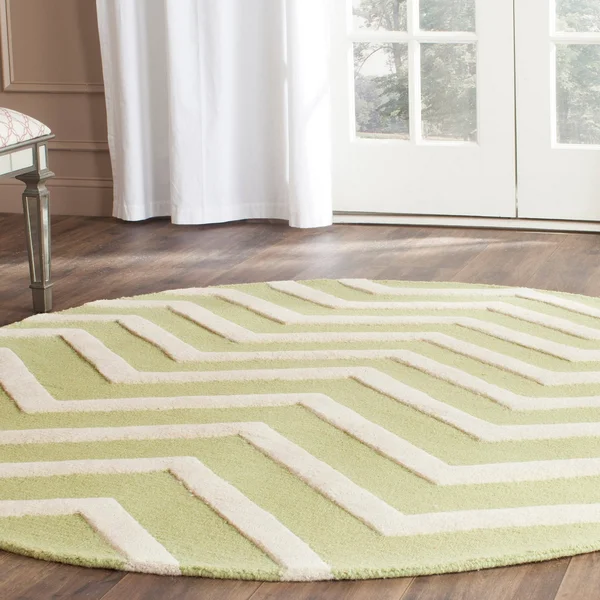 Safavieh Cambridge CAM714K Black, Ivory Rug 6&x 6& Square